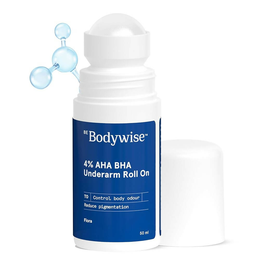 BeBodywise 4% AHA BHA UnderArm Roll On - Flora