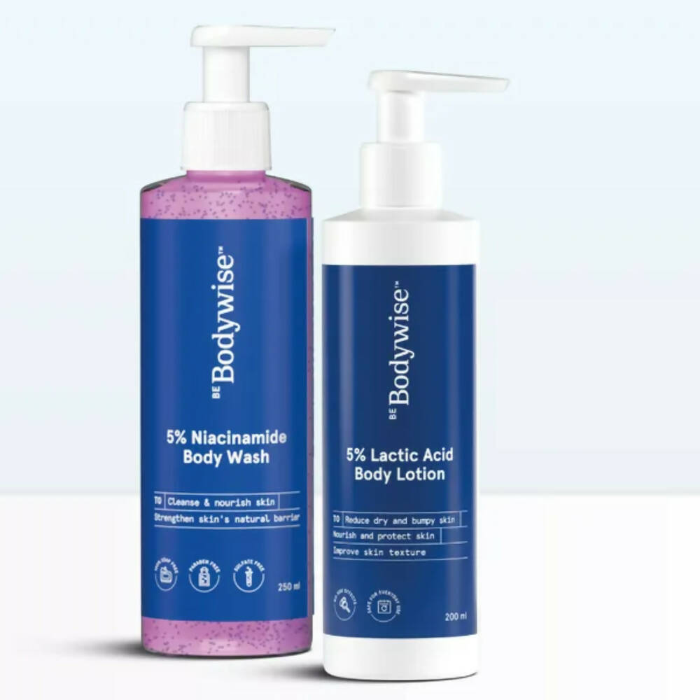 BeBodywise 5% Lactic Acid Body Lotion and 5% Niacinamide Body Wash