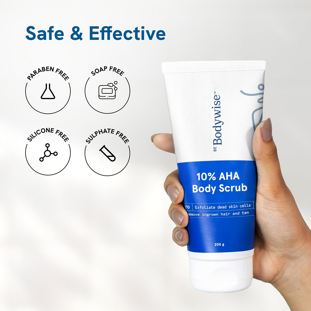 BeBodywise 10% Lactic AHA Exfoliating Body Scrub